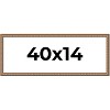 PosterPalooza | Panoramic Slim Profile Gold Picture Frame - UV Acrylic, Foam Board Backing, Hanging Hardware - 2 of 4