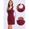 INSPIRE CHIC Women's Corduroy Button Down Scoop Neck Pockets Casual Pinafore Overall Dress - 2 of 4