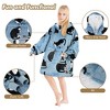 Tirrinia Girls Boys Blanket Hoodie Sweatshirt, Oversized Fleece Pullover, Hooded Fleece Lined Blanket, Christmas Gift for Kids Teens, Youth - 3 of 4