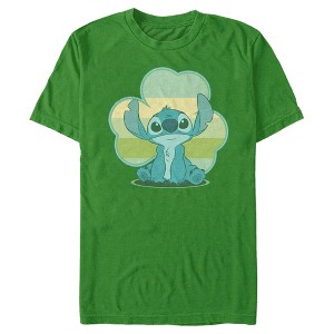 Men's Lilo & Stitch Retro Shamrock Pride T-Shirt - 1 of 4