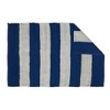 Design Imports Rugby Stripe Chindi - Navy & White - 2 X 3 Ft - 2 of 4