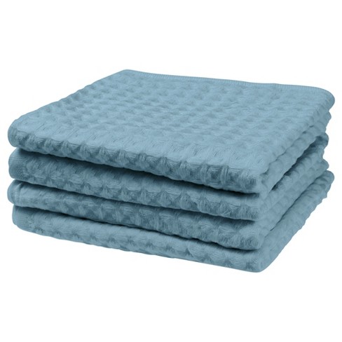 Unique Bargains Cotton Soft Absorbent Hand Towels Blue 4pk : Target