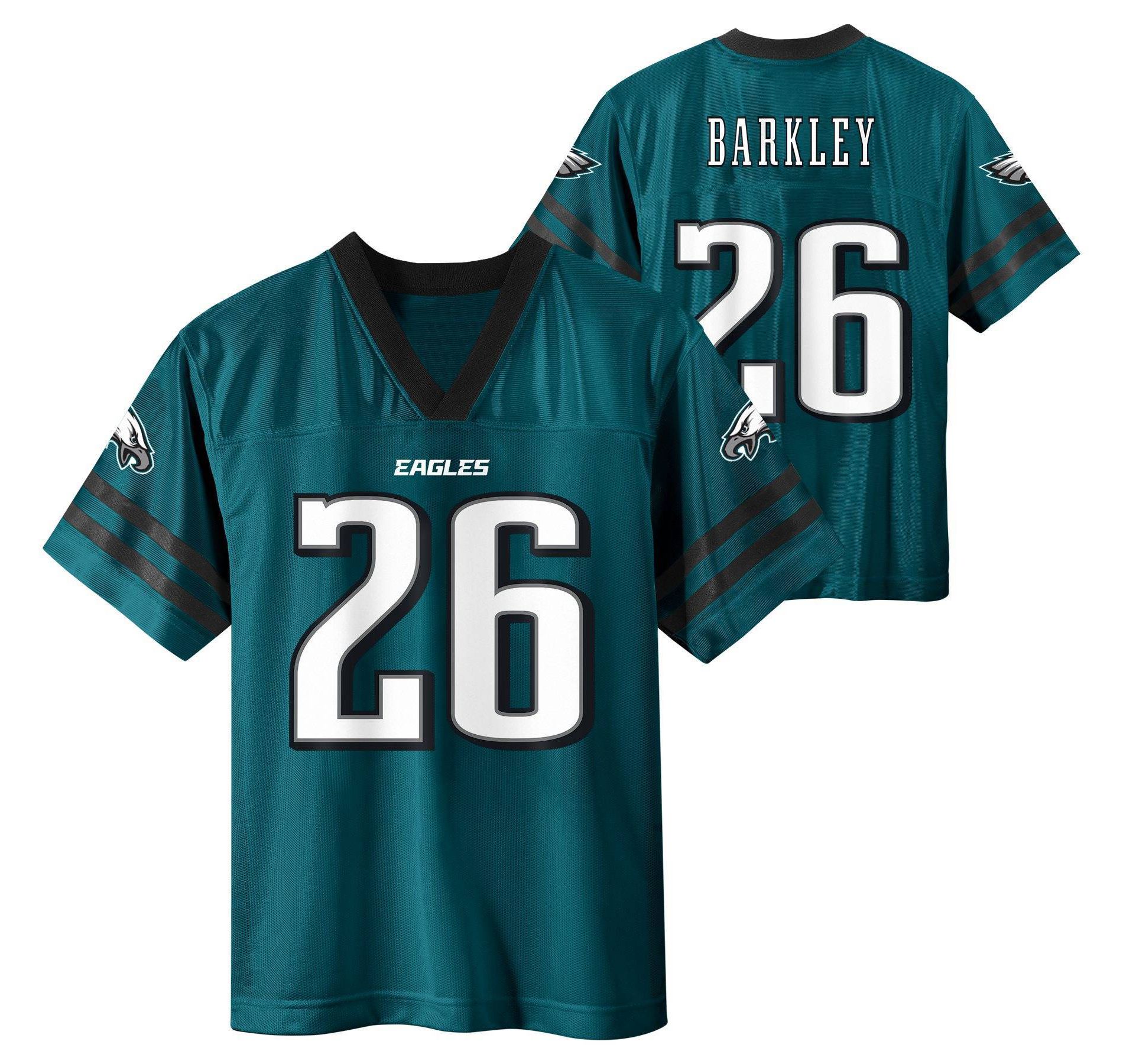 NFL Philadelphia Eagles Saquon Barkley Boys' Short Sleeve Jersey - M