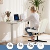 FONTOI Task and Office Chairs, Office Chair with Cross-Leg and Adjustable Height, Armless Swivel for Home Office, White, 25.9"*35"*25.5" - 4 of 4