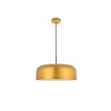 Elegant Lighting Etude 1 light satin gold and black Pendant - 3 of 4