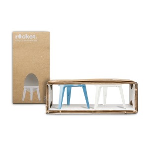 Brainstream Rocket Tripod Egg Cup (Blue and White) - 1 of 3