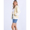 Jess by Meiko Women's Oversized Pom Pom Zipper Hoodie - 2 of 4
