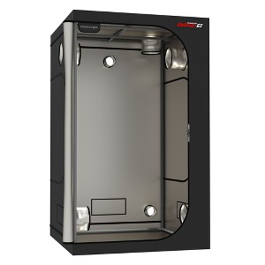 PHANTOM Cultivar GT44 4 by 4 Feet All Steel Grow Tent with 200 Pound Weight Capacity, High Reflectivity Diamond Mylar, and Genuine SBS Zippers - 1 of 4