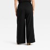 Women's High-Rise Relaxed Fit Wide Leg Pleated Linen Trousers - Future Collective - 2 of 3
