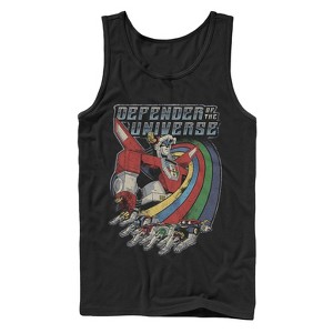 Men's Voltron: Defender of the Universe Retro Rainbow Lions Tank Top - 1 of 4