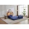 VASIP Compression Sofa, Convertible Floor Bed with Fixed Frame, Living Room and Bedroom Without Assembly Modular Chenille Loveseat - 4 of 4