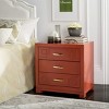 Raina 3 Drawer Greek Key Nightstand - FOX6278 - Safavieh Couture - 2 of 4