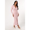 Eliana Long Sleeve Midi Dress - Pink XS/S - 4 of 4