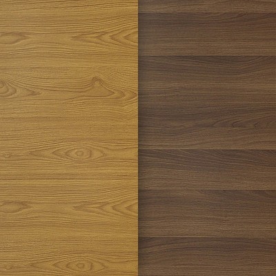 24"x30" Natural/Walnut Reversible Laminate Square Table Top