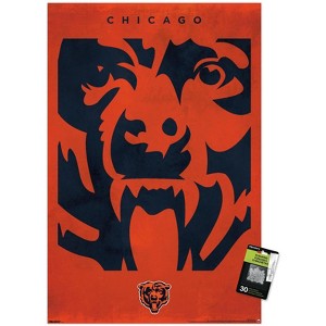 Trends International NFL Chicago Bears - Logo 25 Unframed Wall Poster Prints - 1 of 4