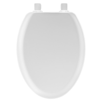 Mayfair Elongated Molded Wood Toilet Seat with Easy Clean & Change Hinge White - Mayfair