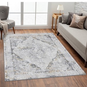 Luxe Weavers Floral Medallion Vintage Indoor Area Rug - 1 of 4
