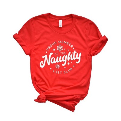 Simply Sage Market Women's Proud Member Naughty Club Short Sleeve Graphic Tee