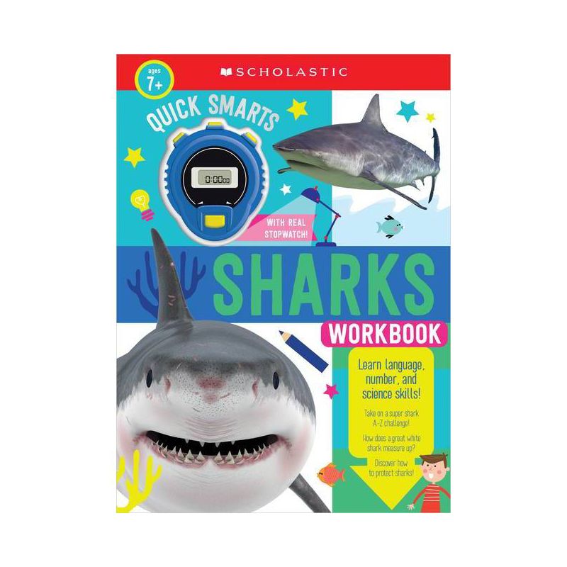 Quick Smarts Sharks Workbook: Scholastic Early Learners (Workbook) - (Paperback), 1 of 2