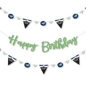 Big Dot of Happiness Kentucky Horse Derby - Horse Race Birthday Party Letter Banner Decoration - 36 Banner Cutouts and Happy Birthday Banner Letters - 1 of 4