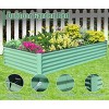 Galvanized Raised Garden Bed, 8x4x1.5FT Tall Galvanized Planter Raised Garden Boxes Outdoor, Large Steel Planter Box For Flowers Vegetables Herbs - 4 of 4