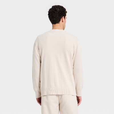 Houston White Men's Open Neck Cardigan