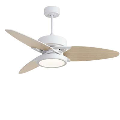 HANPURE Light Pro 52 in. LED Indoor White Smart Ceiling Fan with Remote Control