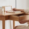 Wood Writing, Home Office Workbench Computer Drawer, Laptop, Study Table, Work Desk Station Oak - 3 of 4