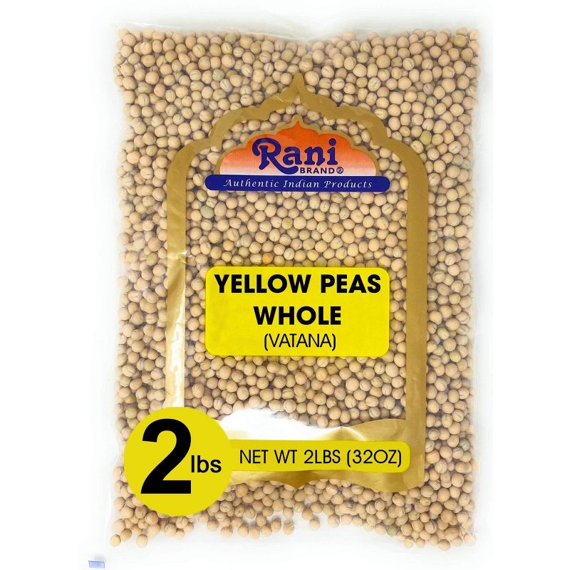 Yellow Peas Whole Dried (Vatana, Matar) - 32oz (2lbs) 908g - Rani Brand Authentic Indian Products, 1 of 5
