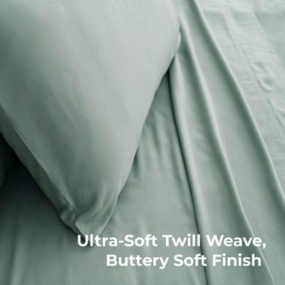 Twin Ivory Organic Cotton Bamboo Deep Pocket Sheet Set