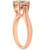 Pompeii3 8MM Round 1 3/4CT Genuine Morgranite 14k Rose Gold Solitaire Engagement Ring - 2 of 4