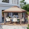 Jojoka 10x10FT Pop Up Gazebo with Mosquito Netting,Adjustable Height Gazebo with Wheeled Carry Bag for Backyard - 4 of 4
