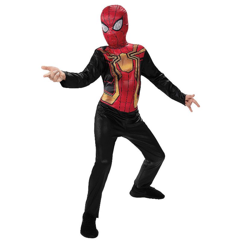 Jazwares Boys' Iron Spider-Man Costume - Size 8-10 - Red, 1 of 2