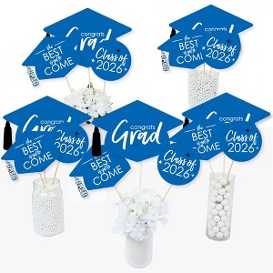 Big Dot of Happiness Blue 2026 Graduation Party Centerpiece Sticks - Table Toppers - Set of 15 - 1 of 4