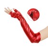 INSPIRE CHIC Women's Faux Leather Fingerless Long Sleeve Gloves 1 Pair - 3 of 4