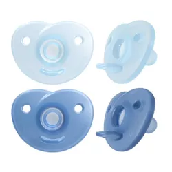 Philips Avent 4pk Soothie Heart Pacifier - 0-3 Months - Green/Blue