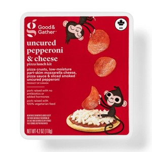Uncured Pepperoni & Cheese Pizza Lunch Kit - 4.2oz - Good & Gather™ - 1 of 4