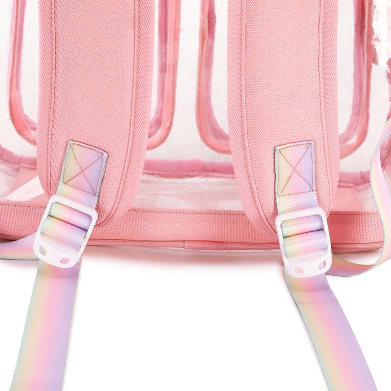 Contixo Fun & Stylish Clear Backpack: Trendy PVC Transparent Bookbag - Perfect for School, Work, Travel, and More!, 5 of 8