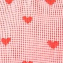 red gingham hearts