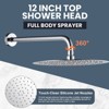 WOWOW  9-Spray Patterns with 1.8 GPM 10 in. Wall Mount Rain Fixed Shower Heads in - 4 of 4