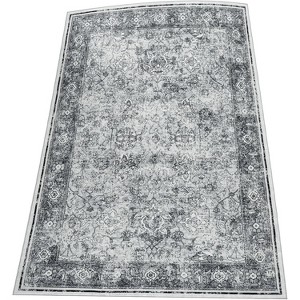Coucheta Area Rug Washable Non-Slip Rug - Distressed Floral Print Low Pile Carpet, Tone Retro Accent Mat for Indoor Use，Multiple Sizes and Colors - 1 of 1