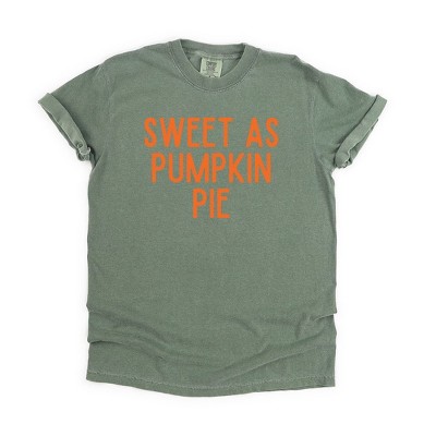 Simply Sage Market Women's Sweet As Pumpkin Pie Short Sleeve Garment Dyed Tee