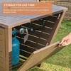 AMERLIFE 32" Large Propane Fire Pit Table, 50,000 BTU Gas Fire Pit Table, Firepit for Garden, Patio - 3 of 4