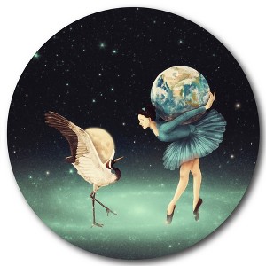Courtside Market Global Wonders Photography Collection,A Dance With The Moon Statement Piece Wood Décor - 1 of 4