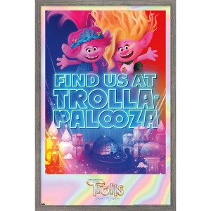Trends International Trolls: Band Together - Viva and Poppy at Trolla-Palooza Framed Wall Poster Prints - 1 of 4