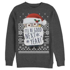 Men's Despicable Me Christmas Good Minion Sweatshirt - 1 of 3