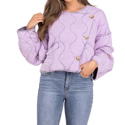 Women's Escaping Reality Quilted Cropped Jacket - Oli & Hali