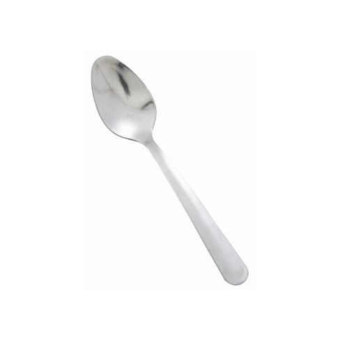 Winco 0005-01 12-Piece Dots Teaspoon Set, 18-0 Stainless Steel