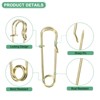 Unique Bargains Large Safety Spring Lock Blanket Bulk Pins 60 Pcs - 2 of 4