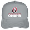 Official University of Nebraska at Omaha Primary Logo Foam Snapback Trucker Hat - for Men and Women Grey, Grey, One Size - 2 of 4